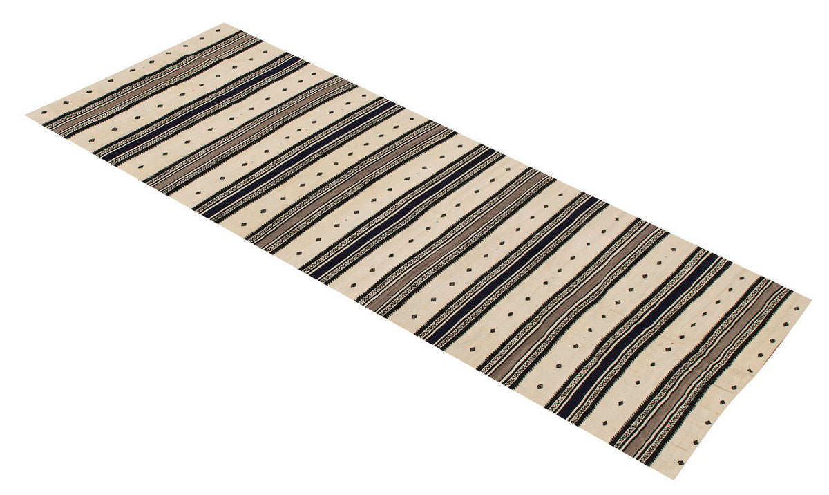 Neutral Kilim 4'4" x 10'4" feet 131 x 315 cm