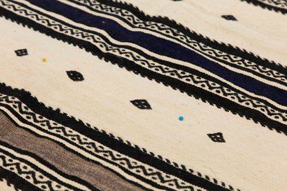 Neutral Kilim 4'4" x 10'4" feet 131 x 315 cm
