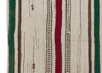 Neutral Kilim 4'5" x 5'11" feet 135 x 180 cm