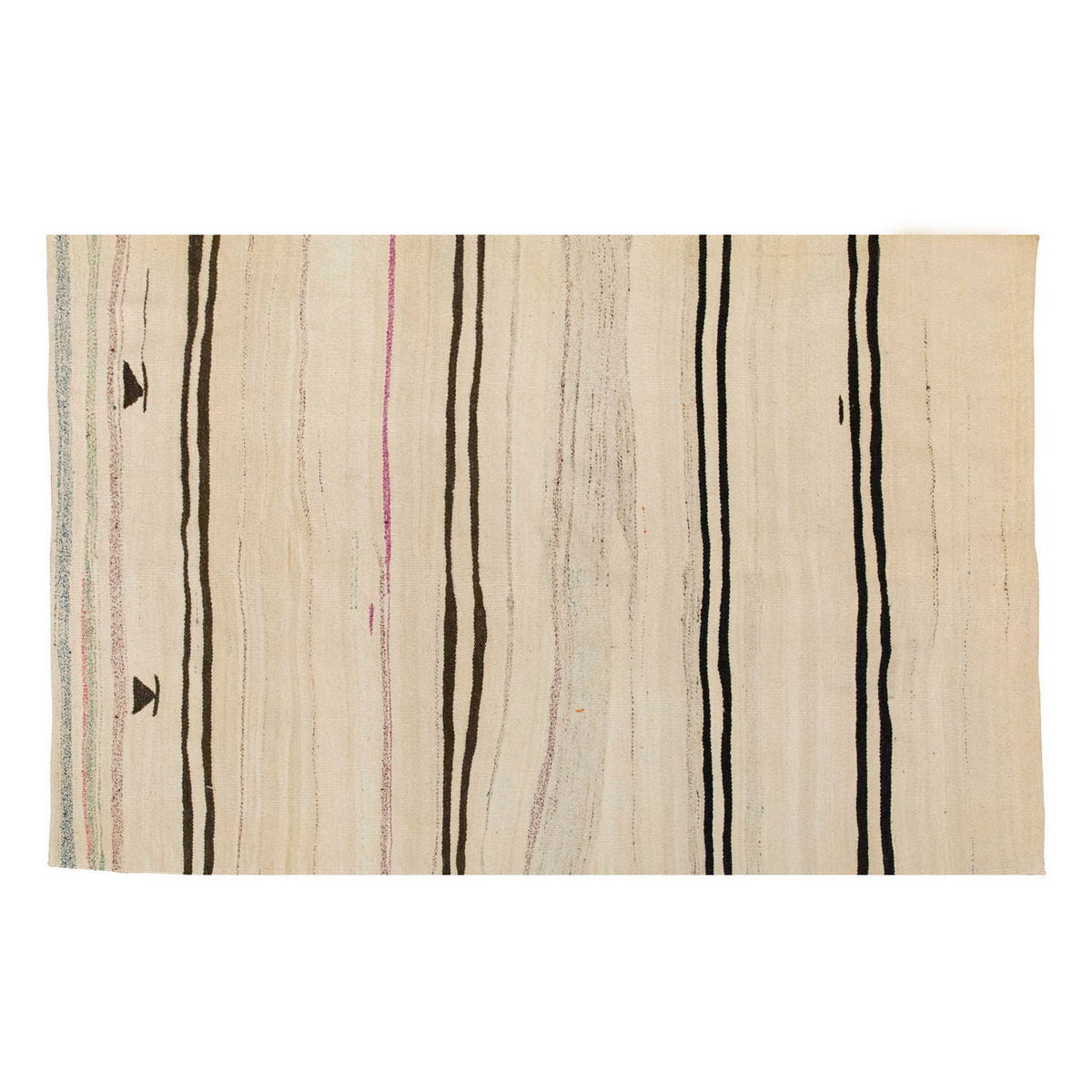 Neutral Kilim 4'6" x 6'5" feet 138 x 195 cm