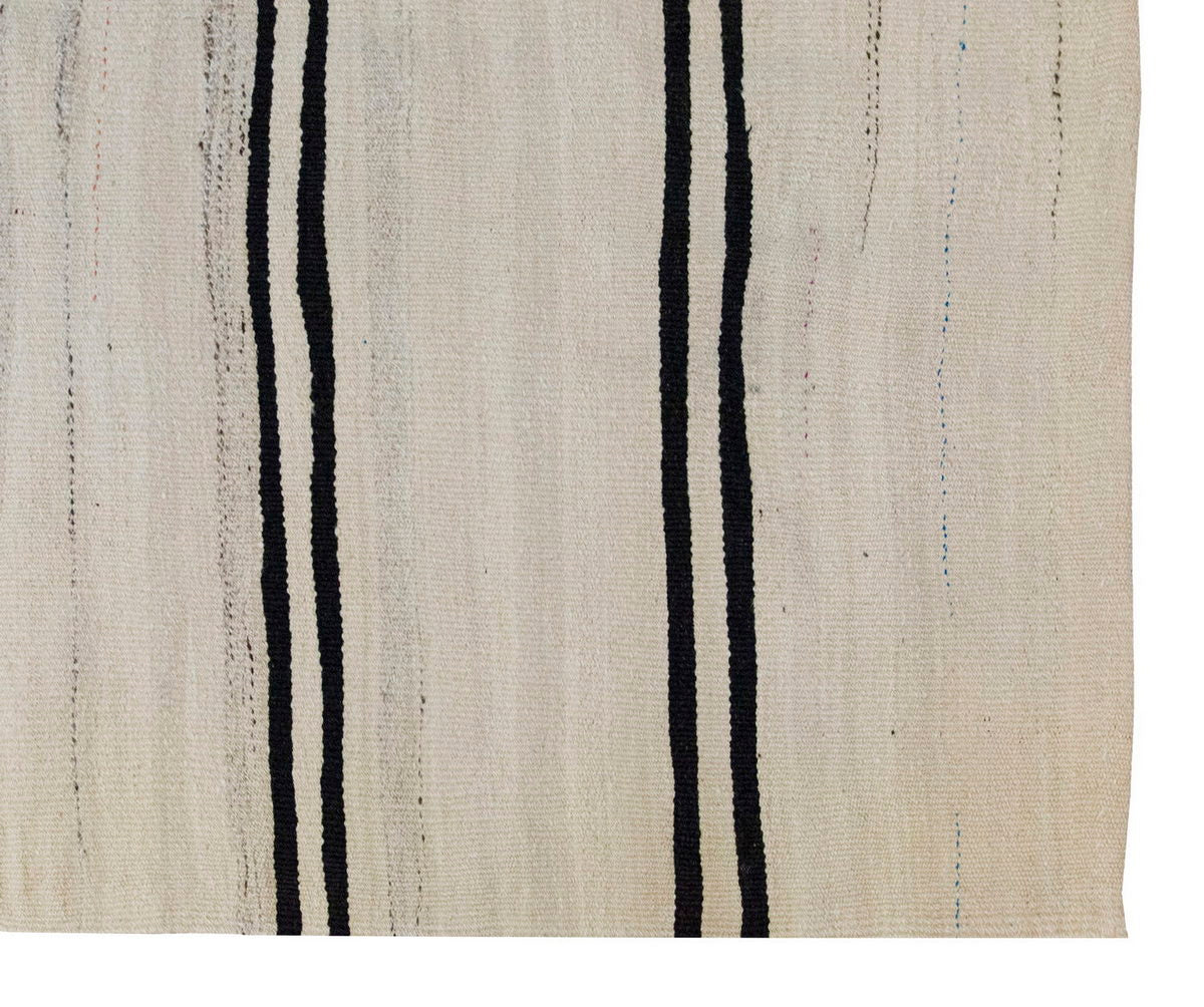Neutral Kilim 4'6" x 6'5" feet 138 x 195 cm
