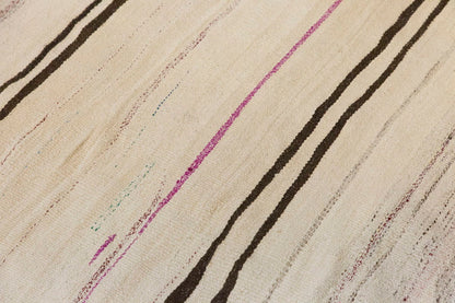 Neutral Kilim 4'6" x 6'5" feet 138 x 195 cm