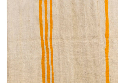 Neutral Kilim 4'7" x 8'3" feet 140 x 252 cm