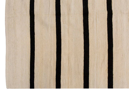 Neutral Kilim 4'8" x 10'10" feet 142 x 330 cm