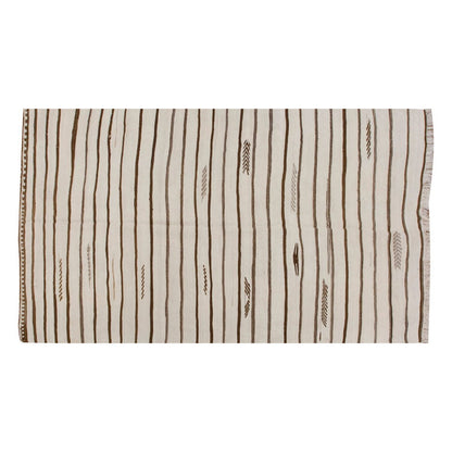 Neutral Kilim 4'9" x 8'1" feet 145 x 247 cm