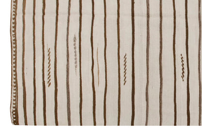 Neutral Kilim 4'9" x 8'1" feet 145 x 247 cm