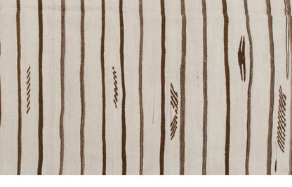 Neutral Kilim 4'9" x 8'1" feet 145 x 247 cm
