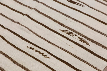 Neutral Kilim 4'9" x 8'1" feet 145 x 247 cm