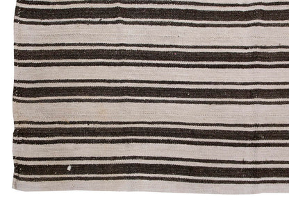Neutral Kilim 5'11" x 7'3" feet 180 x 220 cm