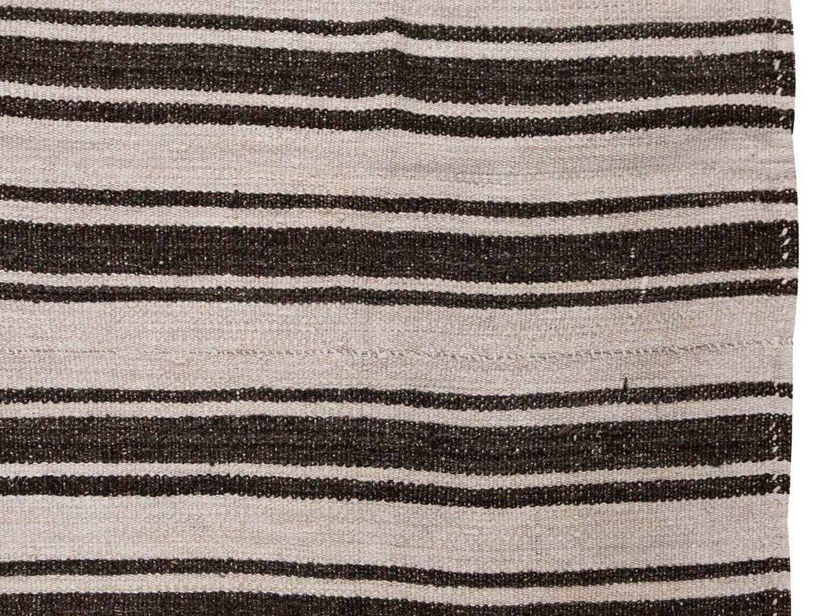 Neutral Kilim 5'11" x 7'3" feet 180 x 220 cm