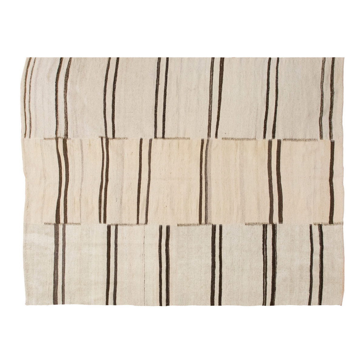 Neutral Kilim 5'11" x 7'5" feet 180 x 225 cm
