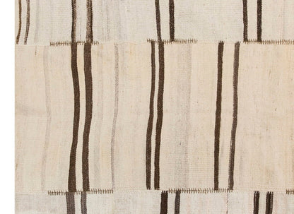 Neutral Kilim 5'11" x 7'5" feet 180 x 225 cm