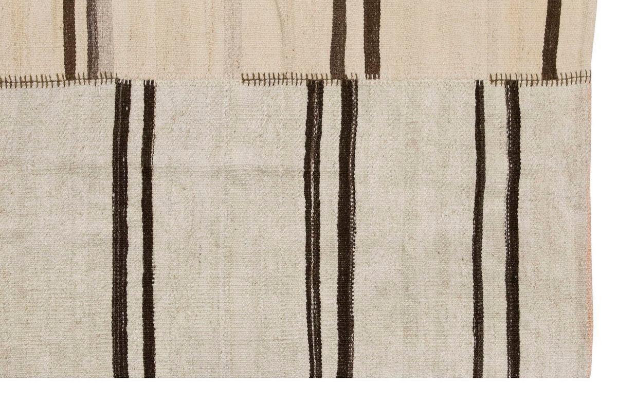 Neutral Kilim 5'11" x 7'5" feet 180 x 225 cm