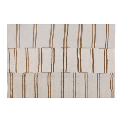Neutral Kilim 5'11" x 7'7" feet 180 x 232 cm
