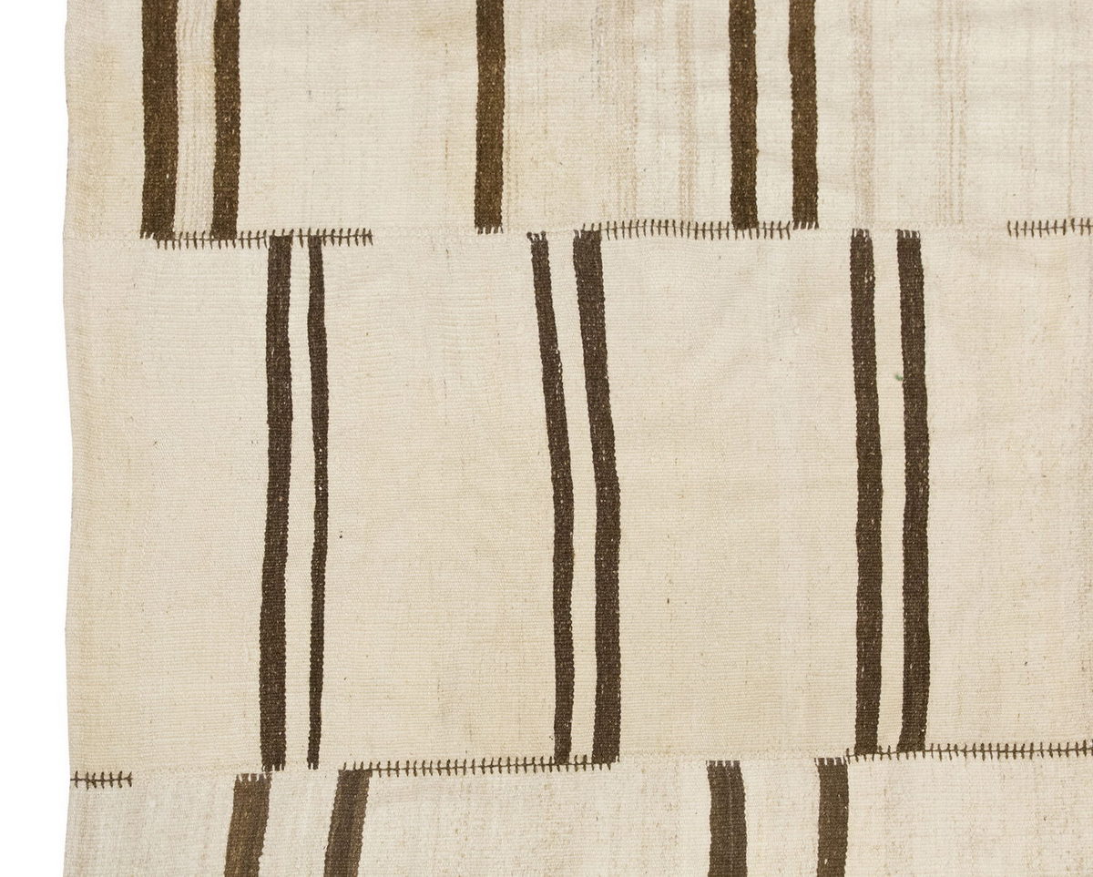 Neutral Kilim 5'11" x 7'7" feet 180 x 232 cm