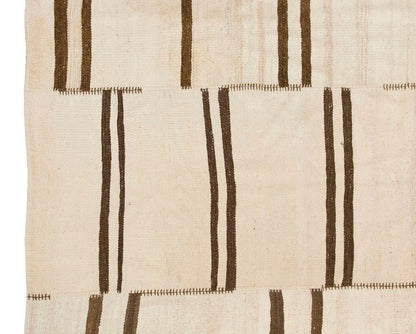 Neutral Kilim 5'11" x 7'7" feet 180 x 232 cm