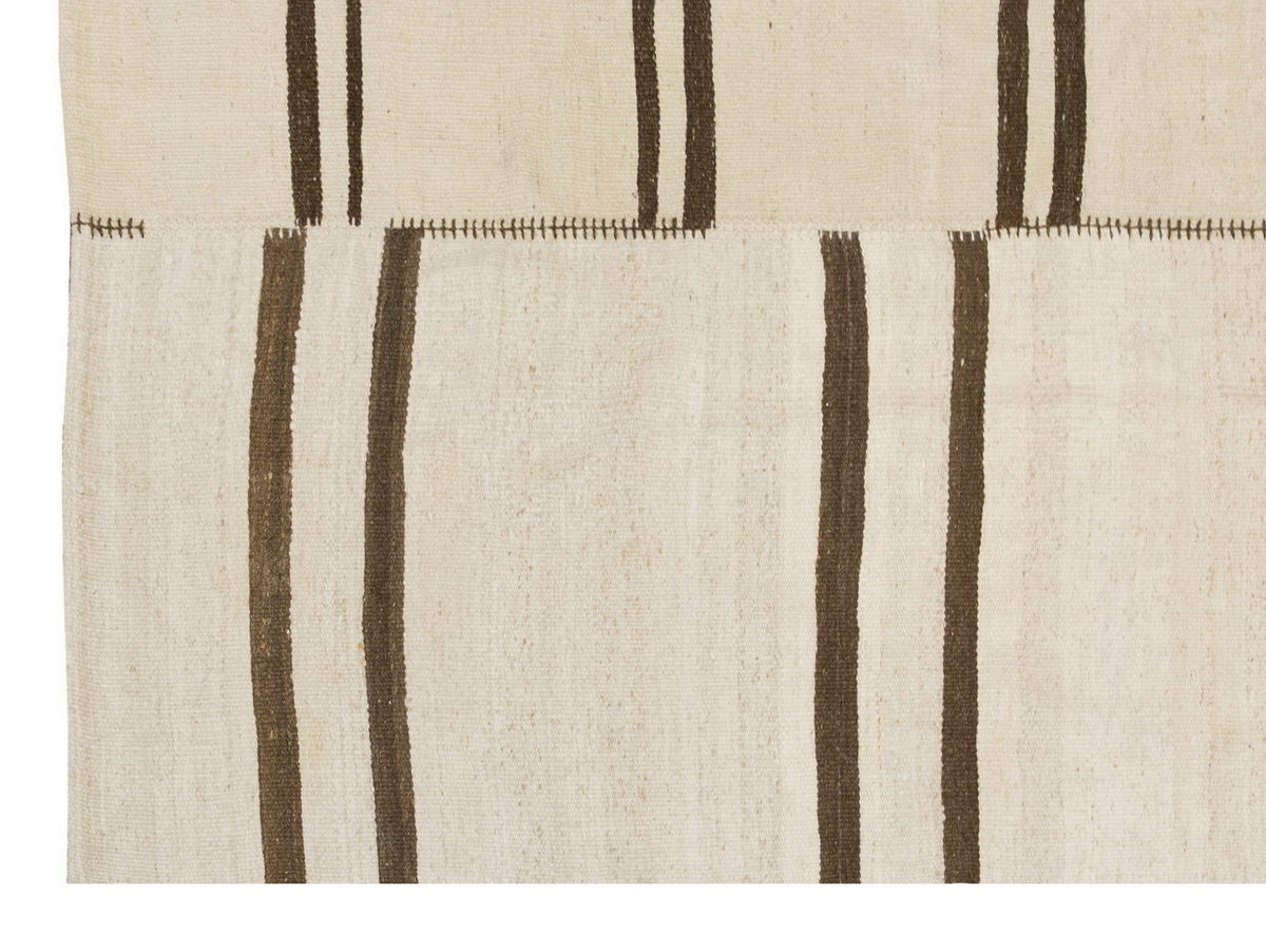 Neutral Kilim 5'11" x 7'7" feet 180 x 232 cm
