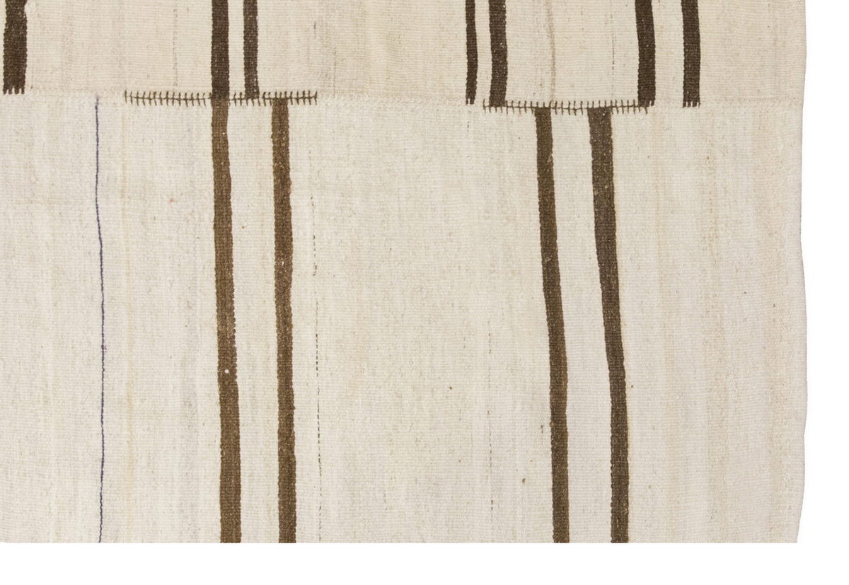 Neutral Kilim 5'11" x 7'7" feet 180 x 232 cm