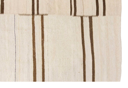Neutral Kilim 5'11" x 7'7" feet 180 x 232 cm