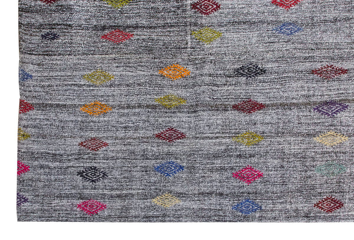 Neutral Kilim 5'2" x 10'4" feet 158 x 315 cm