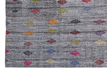 Neutral Kilim 5'2" x 10'4" feet 158 x 315 cm