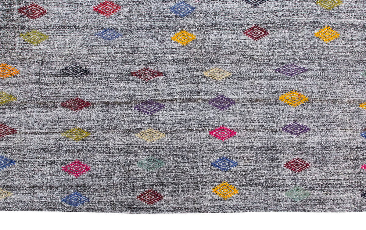 Neutral Kilim 5'2" x 10'4" feet 158 x 315 cm