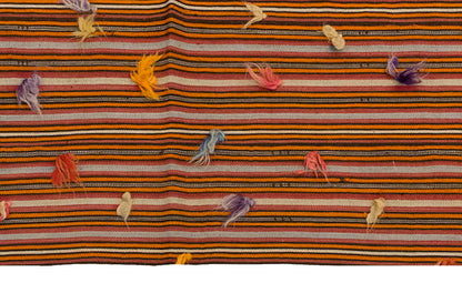 Neutral Kilim 5'3" x 7'7" feet 160 x 232 cm