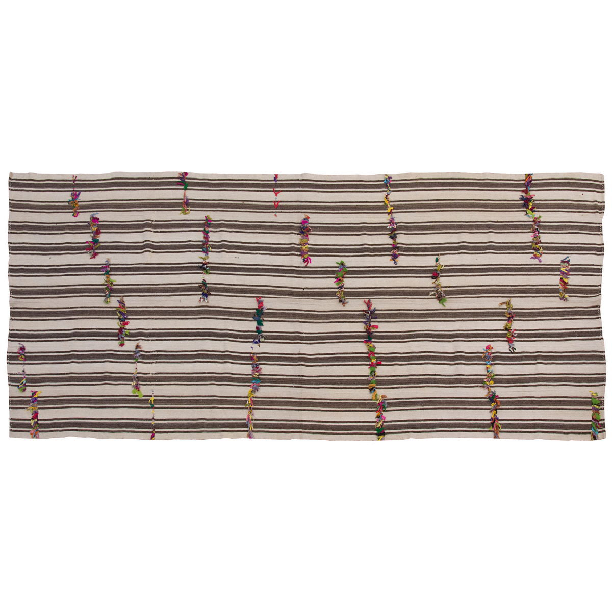 Neutral Kilim 5'6" x 13'7" feet  167 x 415 cm