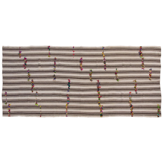 Neutral Kilim 5'6" x 13'7" feet  167 x 415 cm