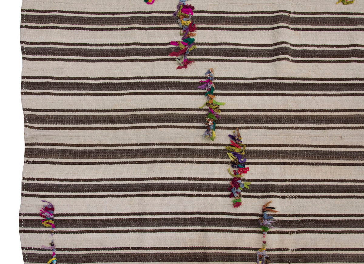 Neutral Kilim 5'6" x 13'7" feet  167 x 415 cm