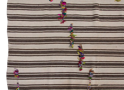 Neutral Kilim 5'6" x 13'7" feet  167 x 415 cm
