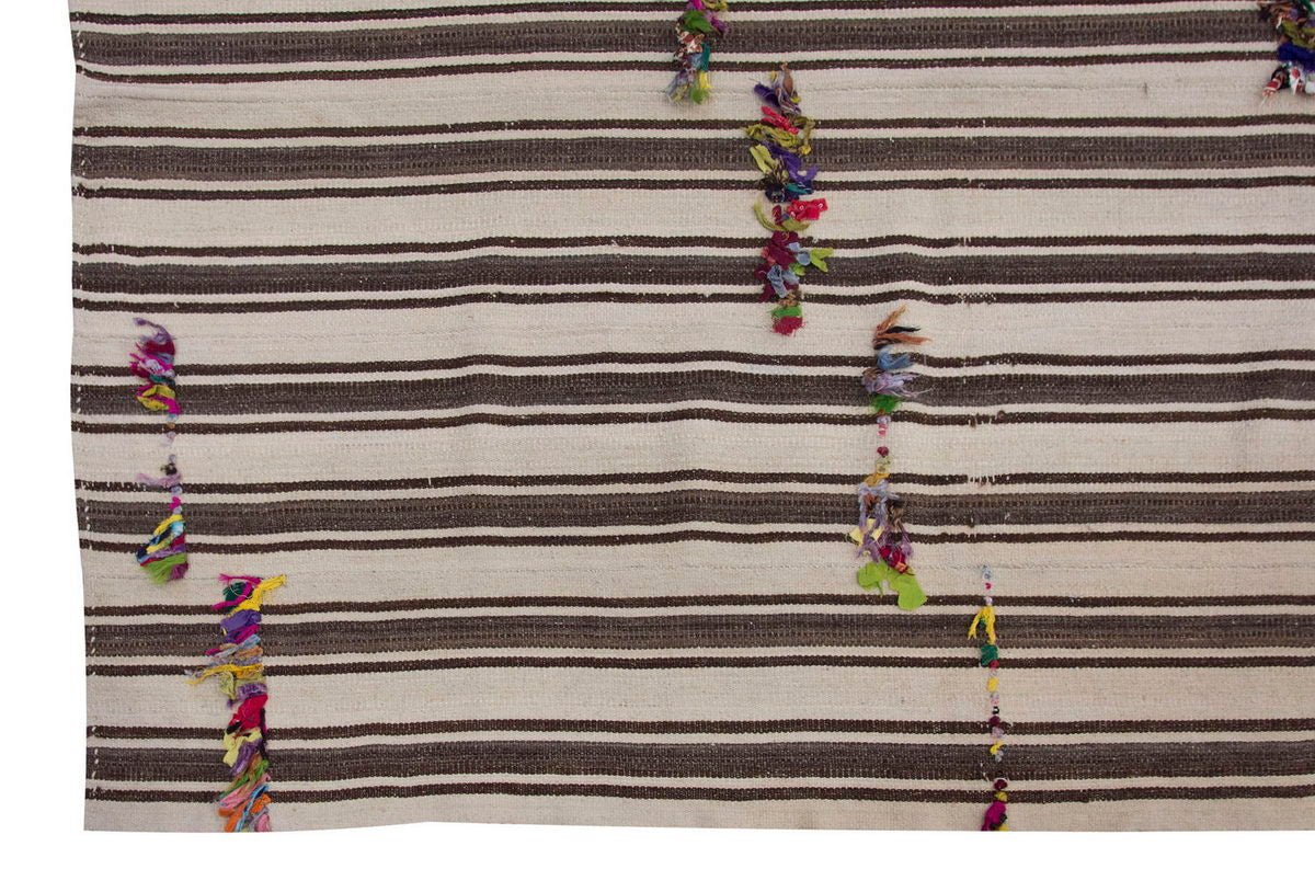 Neutral Kilim 5'6" x 13'7" feet  167 x 415 cm