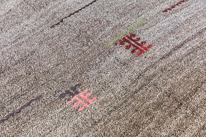 Neutral Kilim 5'7" x 9'8" feet 170 x 294 cm