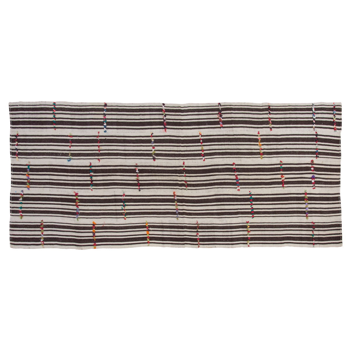Neutral Kilim 5 x 11'11" feet 152 x 362 cm
