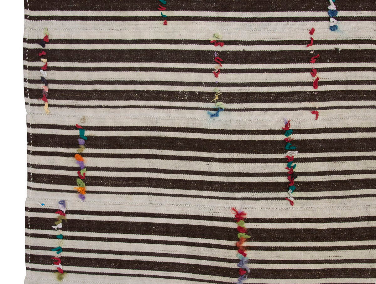Neutral Kilim 5 x 11'11" feet 152 x 362 cm