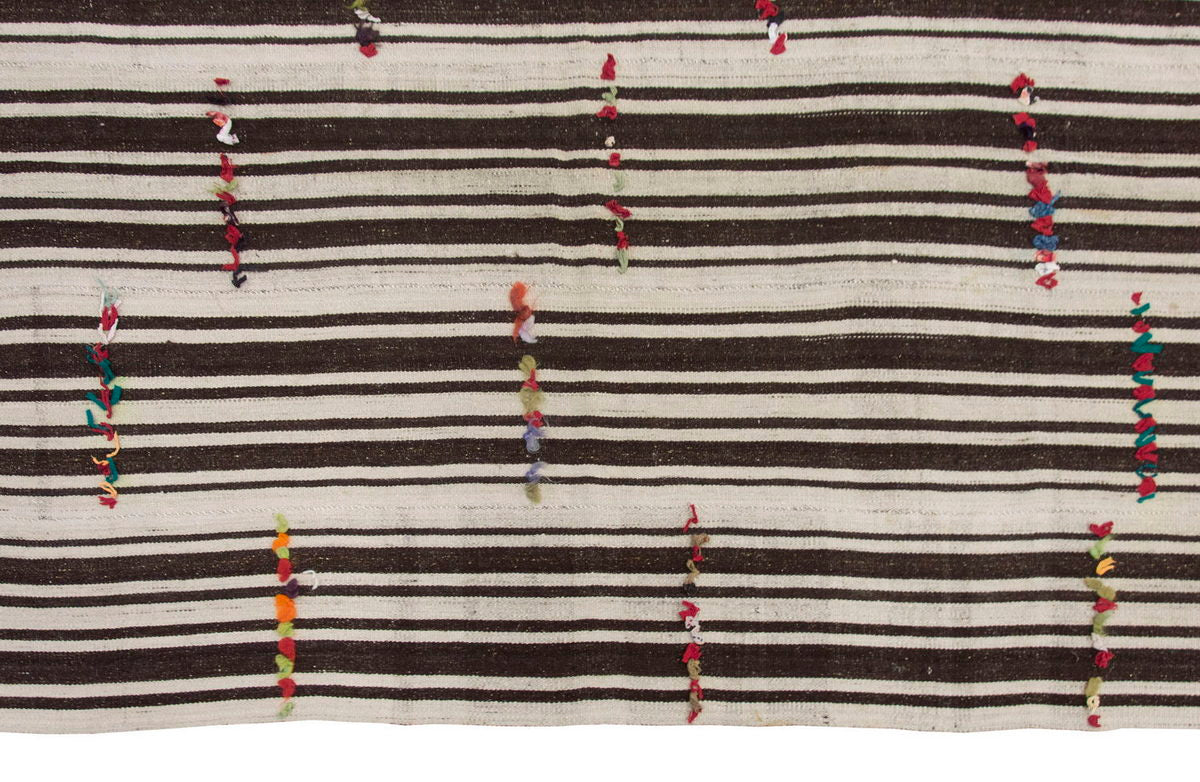 Neutral Kilim 5 x 11'11" feet 152 x 362 cm