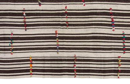 Neutral Kilim 5 x 11'11" feet 152 x 362 cm