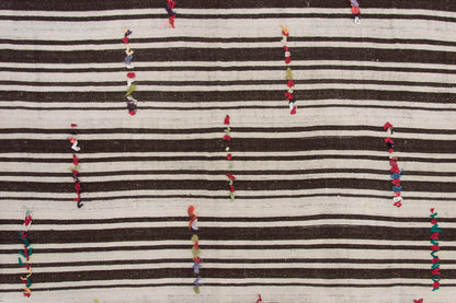 Neutral Kilim 5 x 11'11" feet 152 x 362 cm