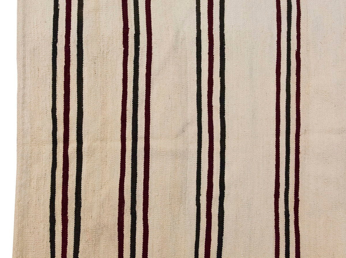 Neutral Kilim 5 x 8'2" feet 152 x 248 cm