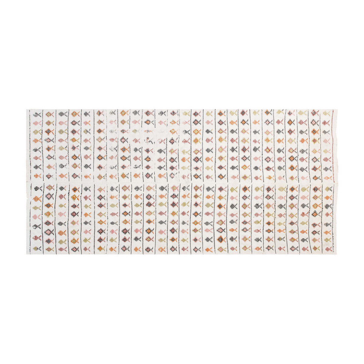 Neutral Kilim 6'10" x 14'2" feet 208 x 432 cm