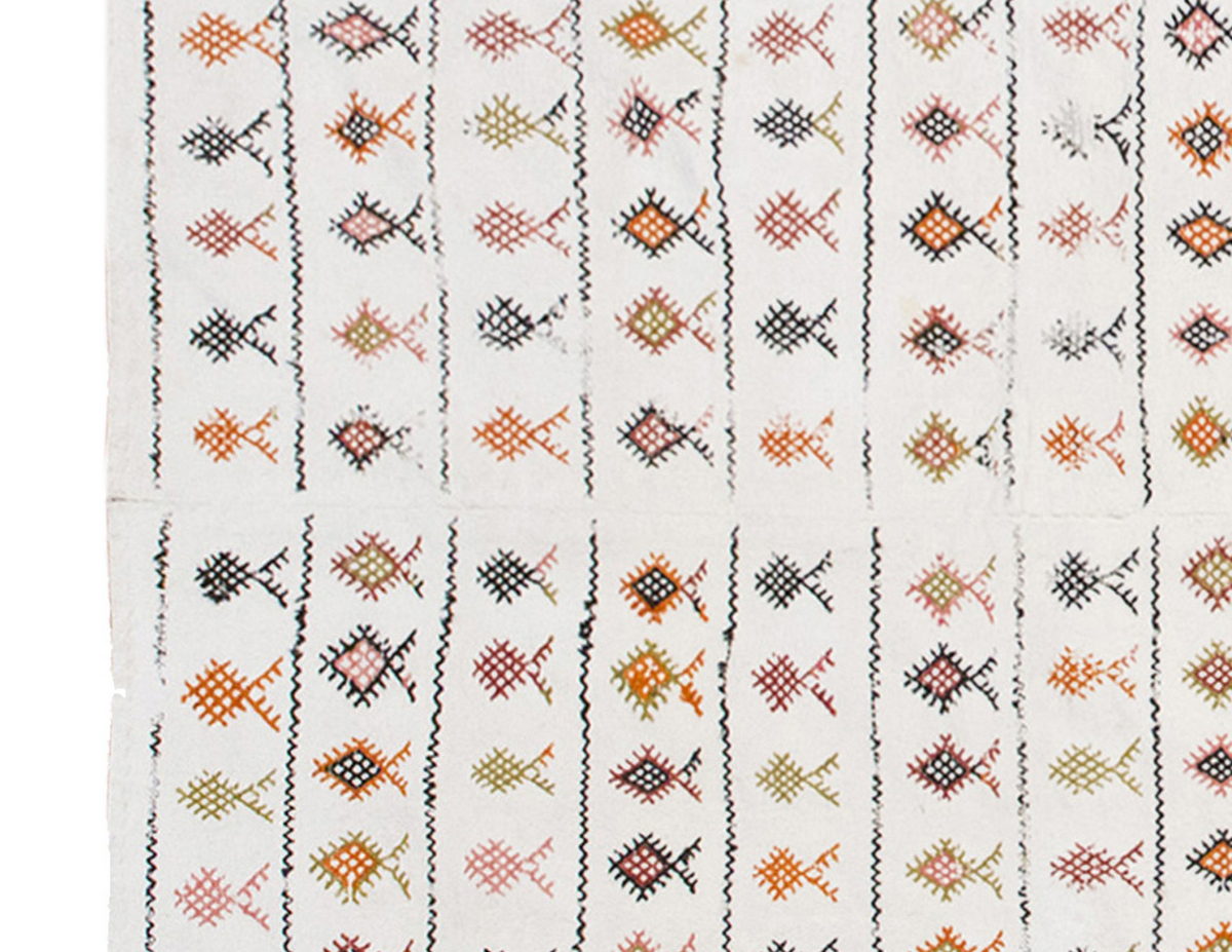 Neutral Kilim 6'10" x 14'2" feet 208 x 432 cm