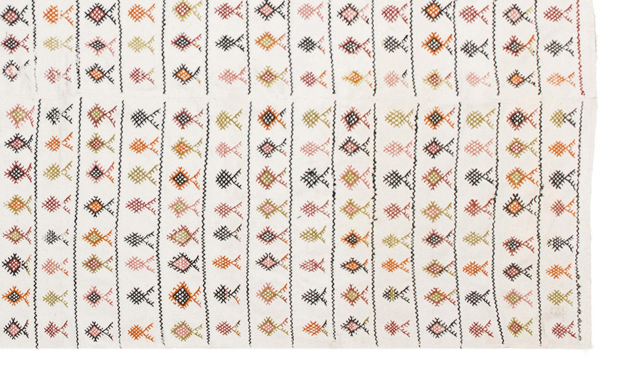 Neutral Kilim 6'10" x 14'2" feet 208 x 432 cm