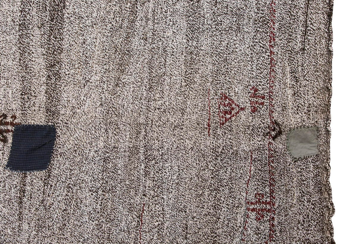Neutral Kilim 6'11" x 8'8" feet 210 x 265 cm