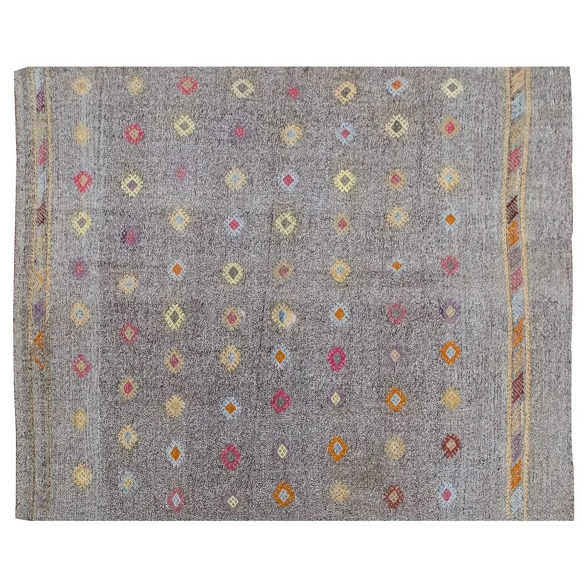 Neutral Kilim 6'2" x 8'2" feet 188 x 250 cm