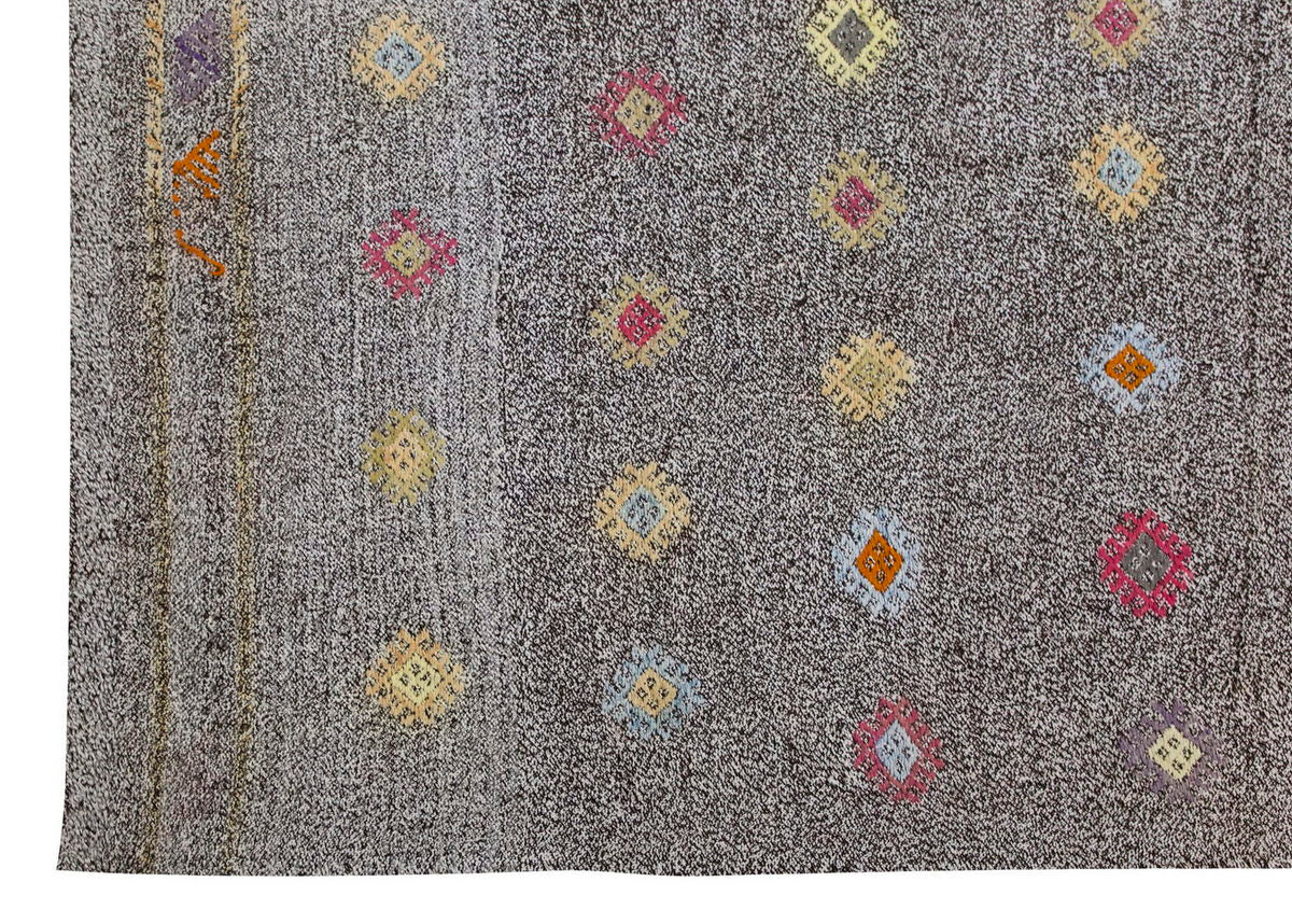 Neutral Kilim 6'2" x 8'2" feet 188 x 250 cm