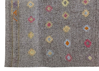 Neutral Kilim 6'2" x 8'2" feet 188 x 250 cm