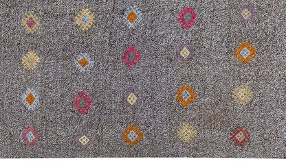 Neutral Kilim 6'2" x 8'2" feet 188 x 250 cm