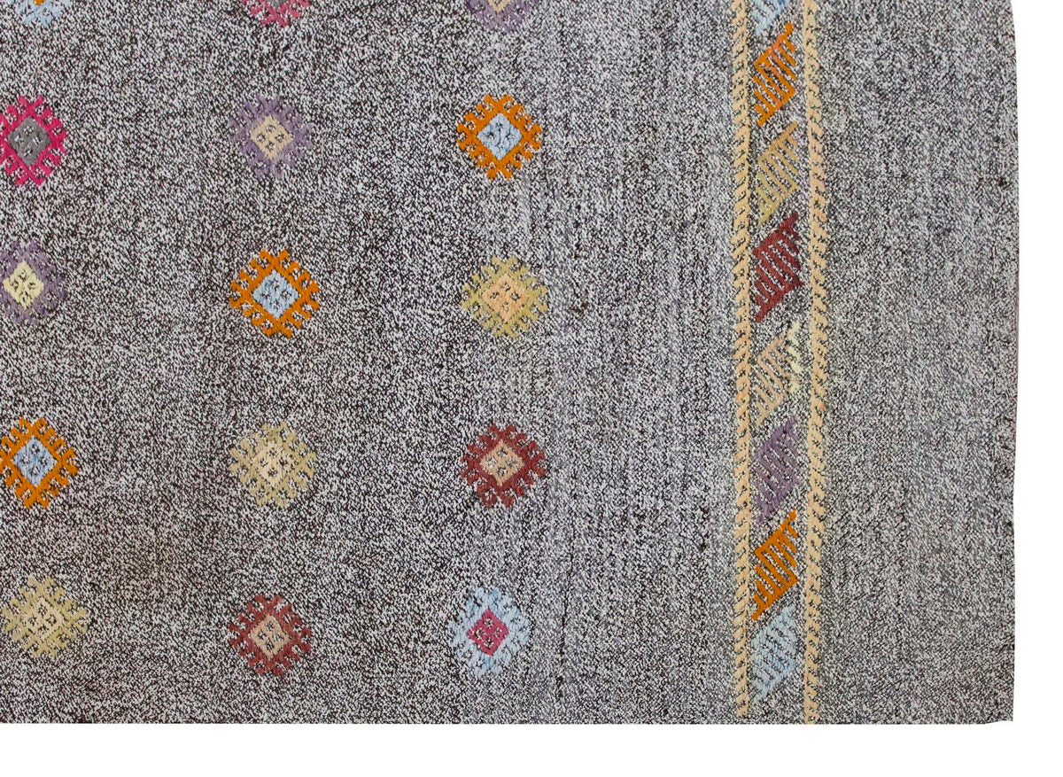 Neutral Kilim 6'2" x 8'2" feet 188 x 250 cm