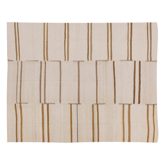 Neutral Kilim 6'3" x 7'10" feet 190 x 240 cm