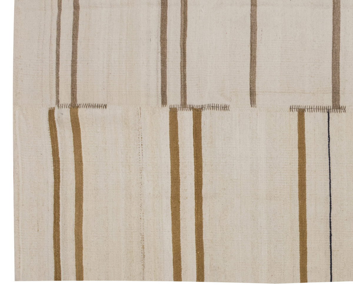 Neutral Kilim 6'3" x 7'10" feet 190 x 240 cm